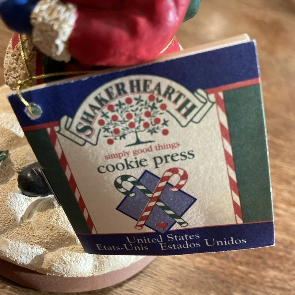 Shaker Hearth Wilton Industry Santa Claus 1998 America‎ Terra Cotta Cookie Press